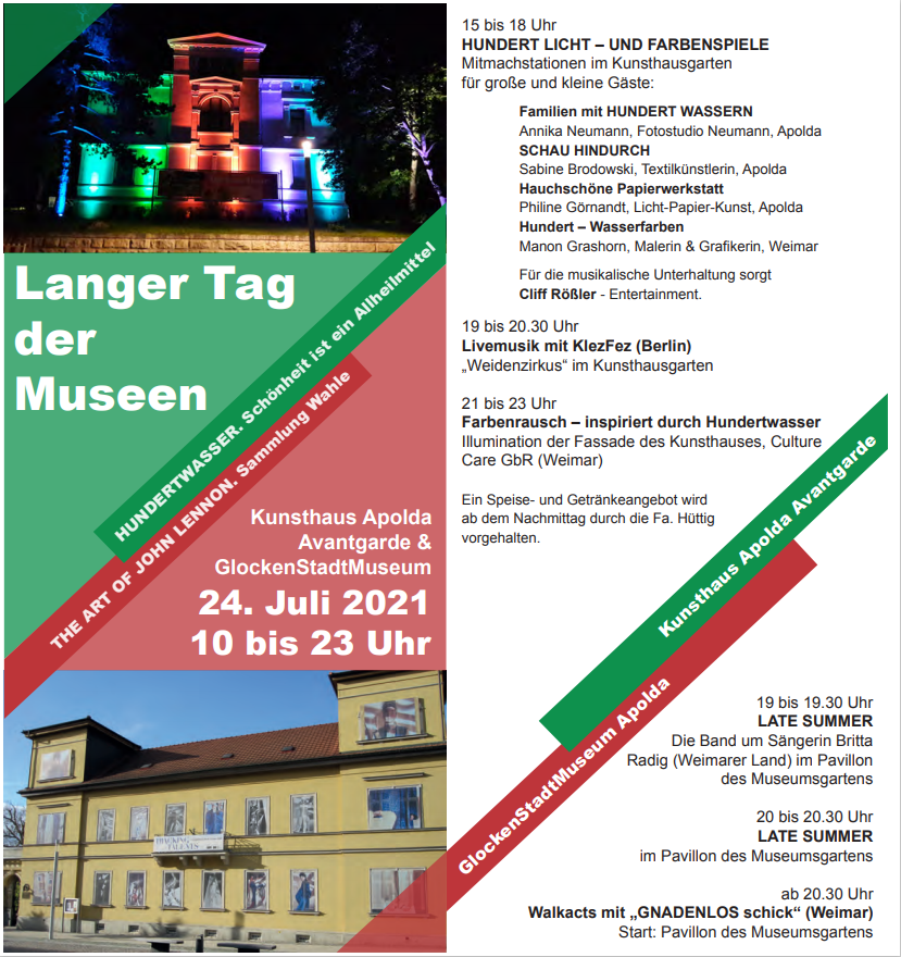 Flyer zur Veranstaltung "Langer Tag der Museen"